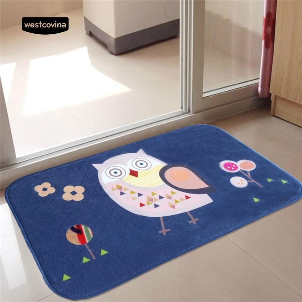 Thảm chùi chân họa tiết chim cú dễ thương