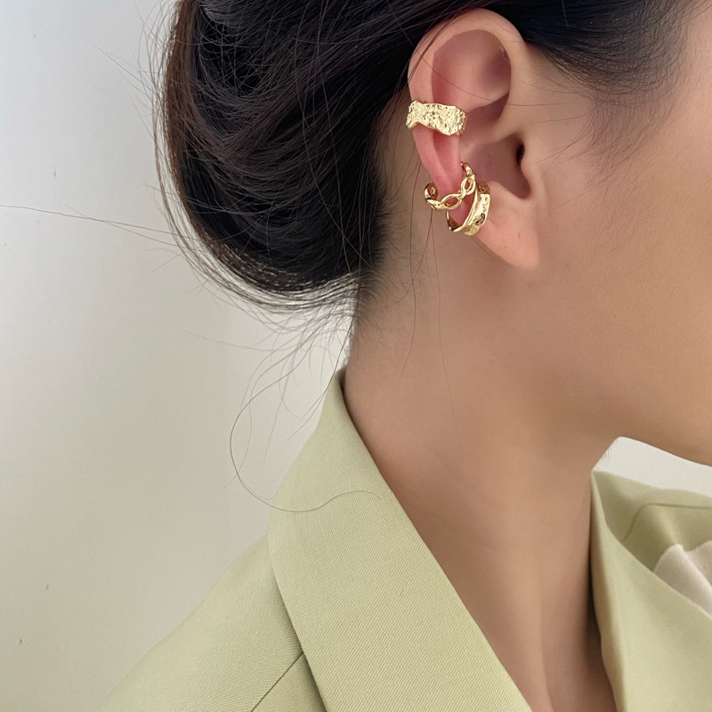 Set 3 khuyên tai kẹp vành một bên không bấm lỗ K223 Leous Accessories