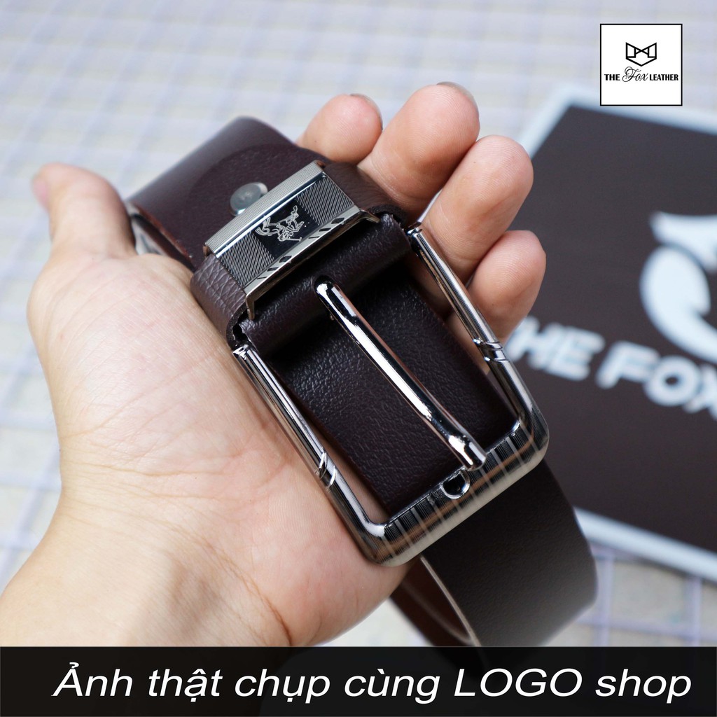 Thắt lưng da nam thắt lưng nam khóa kim kiểu dáng công sở thanh lịch the fox