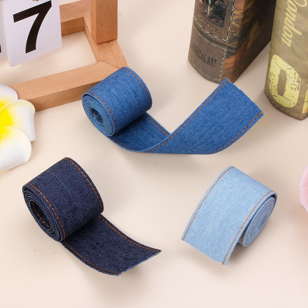 DORAW Mũ Denim Hai Mặt Đính Ruy Băng