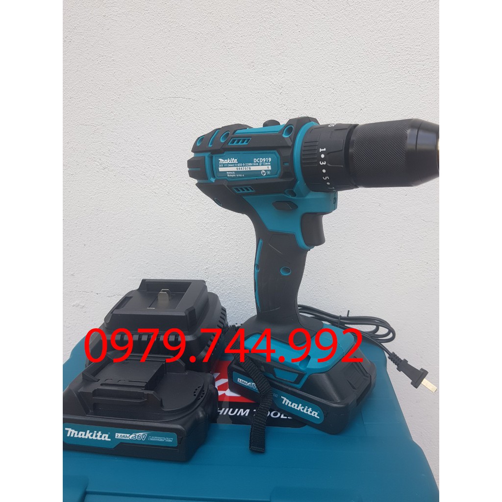 Máy Khoan Pin Makita 36V Mác In Nổi . Có búa . 3 Chế Độ