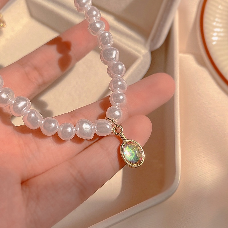 Vòng cổ Đính Ngọc Trai Hình Giọt Nước Phong Cách Baroque