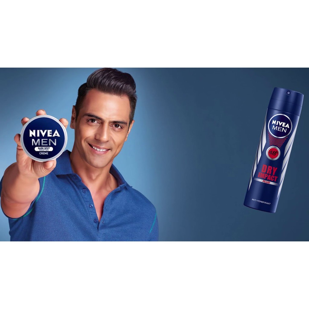 Xịt ngăn mùi Nivea Men Dry Impact Khô Thoáng 150ml