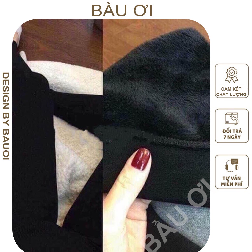 [BAUOII Q08] QUẦN LEGGING BẦU LÓT LÔNG HÌNH MÈO SIÊU ẤM THOÁNG KHÍ TÔN DÁNG CÓ CHUN CHỈNH BỤNG - QUẦN BẦU THU ĐÔNG ĐẸP