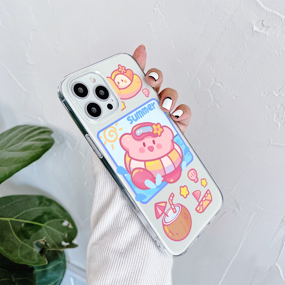 Ốp Điện Thoại Tpu Mềm Chống Sốc In Hình Kirby Cho iPhone 11 12 13 pro max XS X XR XSMax 7 8 6 6s plus 5 4 SE 2020