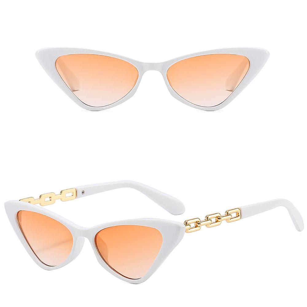 Kính Chống Bức Xạ WMES15H Gọng Kim Loại Phối Dây Xích Kim Loại Phong Cách Hàn Quốc Cổ Điển Thời Trang Cho Nam Và Nữ