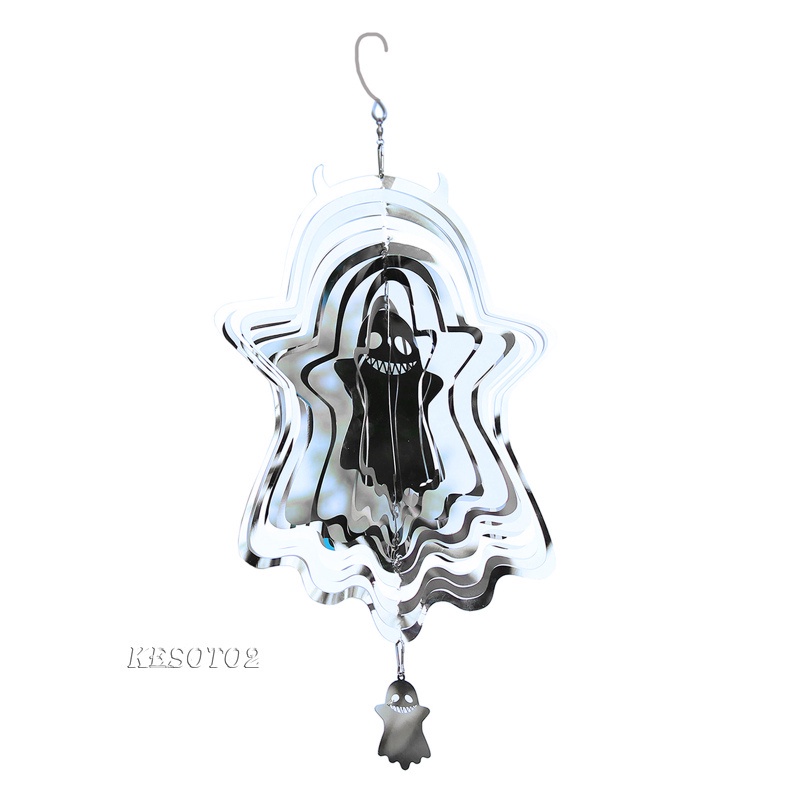 Ghost Wind Spinner Hanging Decoration Home Indoor Yard Living Room Ornament