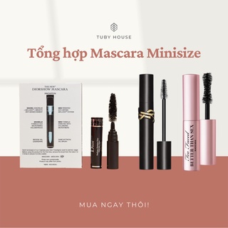 Tổng hợp Mascara Mini Dior Diorshow Lash Extension Effect , YSL Lash Clash Extreme Volume Mascara