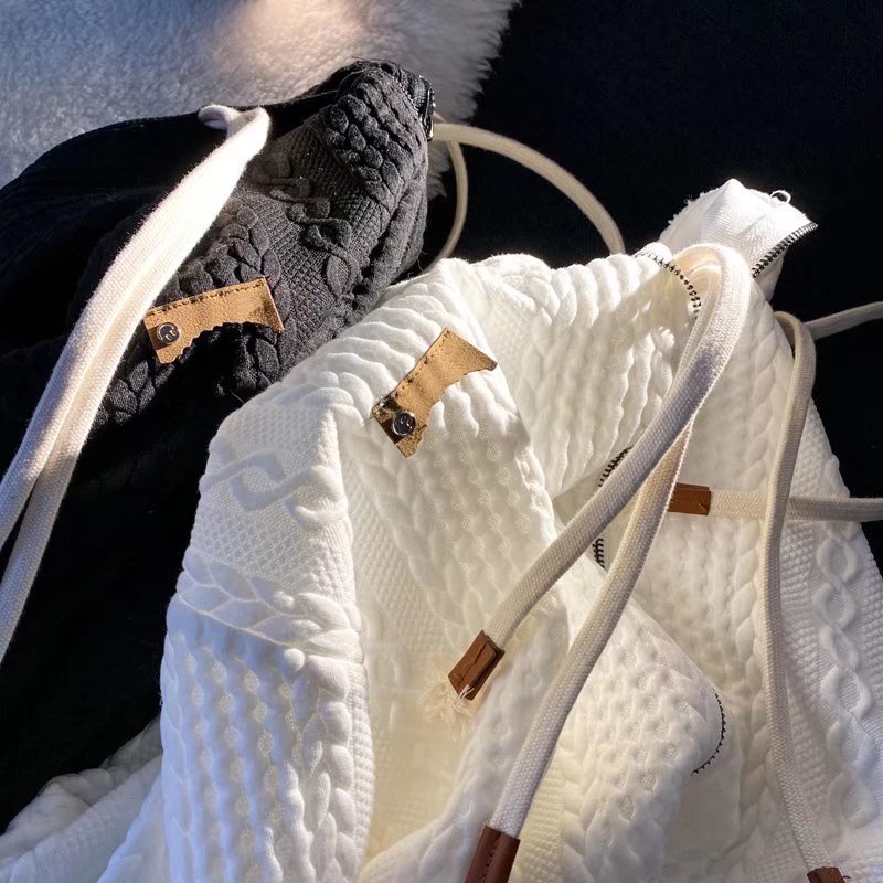 Áo Khoác Cardigan Dệt Kim Dáng Rộng Có Mũ Trùm Thời Trang Hàn Quốc Cho Nam