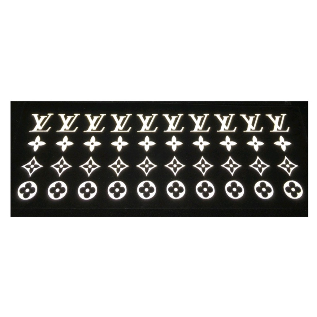 :  Patch Logo in lên ngực áo hình decal phản quang 7 màu lv và phản quang bạc lv