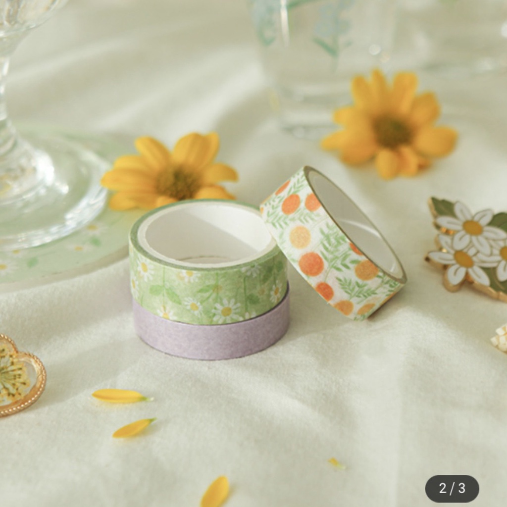 [Mã LIFEXANH03 giảm 10% đơn 500K] Spring collection Daiso Hàn - Stickers/ washi tape/ scrapbook