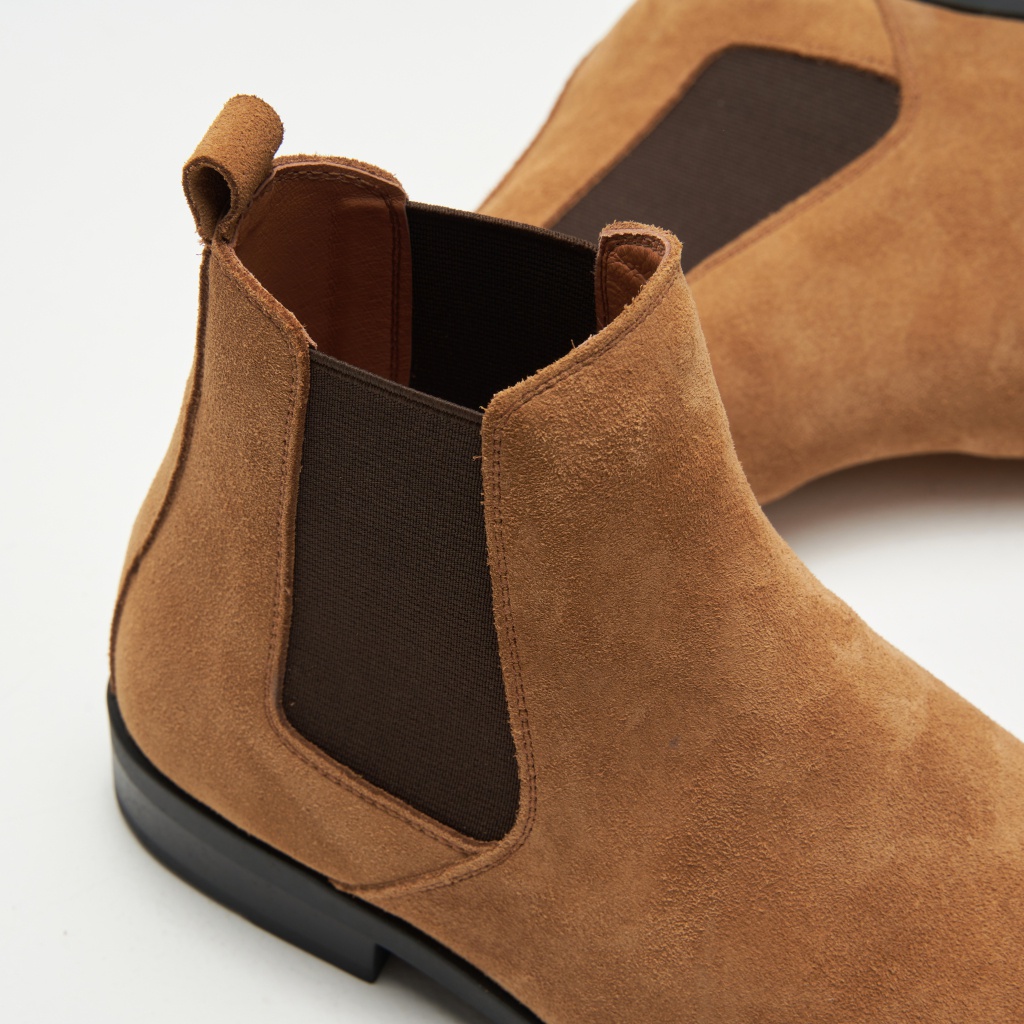 Giày Nam Chelsea Boot Da Bò Nhập Khẩu KRIK Tăng Chiều Cao Thiết Kế Da Lộn Nâu Trẻ Trung Dễ Phối Đồ GN9012 | BigBuy360 - bigbuy360.vn
