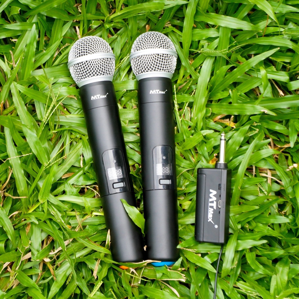 Micro không dây karaoke MTMAX AK-87 bắt sóng nhạy hát cực nhẹ