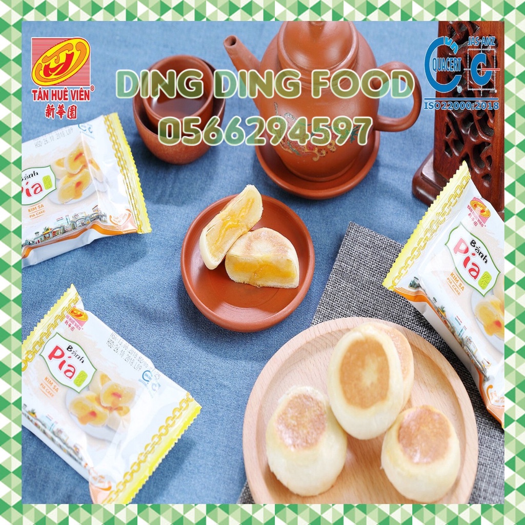 Date Mới -  Bánh Pía Mini Kim Sa Đậu Trứng 40g Tân Huê Viên Đặc Sản Sóc Trăng, Không Sầu Riêng, DING DING FOOD
