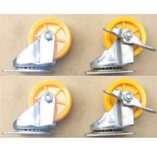 Bánh xe tủ 5cm , 6cm , 7cm , 8cm có khóa . 2 vòng bi cao cấp.