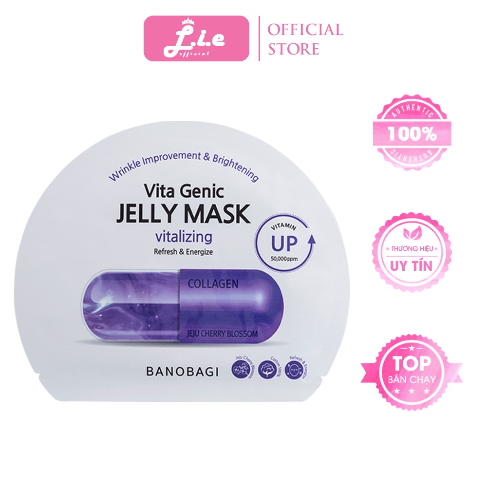 Măt nạ Banobagi trắng da, kiểm soát bã nhờn, nâng cơ, phục hồi da Vita Genic Jelly Mask 30ml