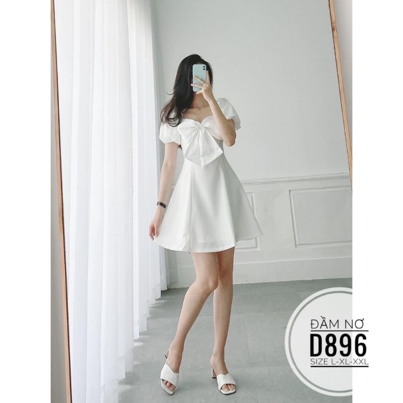 Đầm big size nơ từ 60kg-90kg