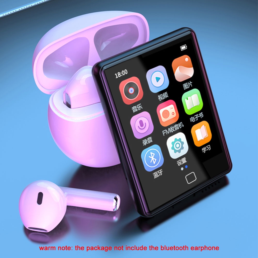 Máy Nghe Nhạc FAAEAL RUIZU M20 MP3 Bluetooth 5.0 Màn Hình Cảm Ứng 2.8 Inch Tích Hợp Loa Và Phụ Kiện