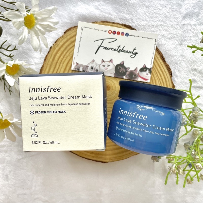 Kem Dưỡng Ẩm, Cấp Nước Kết Hợp Mặt Nạ Innisfree Jeju Lava Seawater Cream Mask