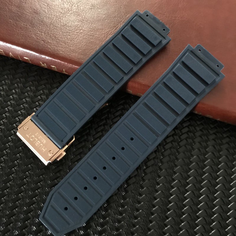 （Bolanxun） Phụ kiện Dây đeo đồng hồ cao su Nam Thích ứng Hublot Hublot Hublot Tối cao Vua Silicone Chống thấm nước 26mmX