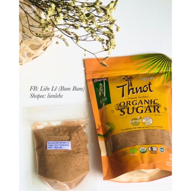 Đường thốt nốt hữu cơ 100g - 500g