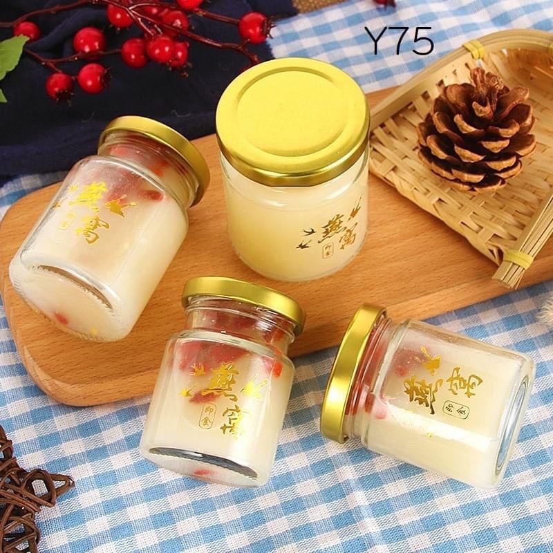 BỘ 10 HỦ THUỶ TINH CHƯNG YẾN 75ml/100ml