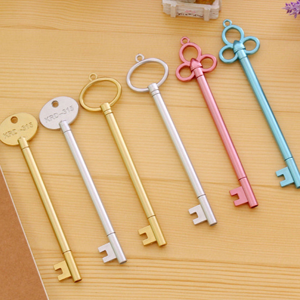 Set 2 Bút Mực / Bút Mực Đen Hình Chìa Khóa Sáng Tạo