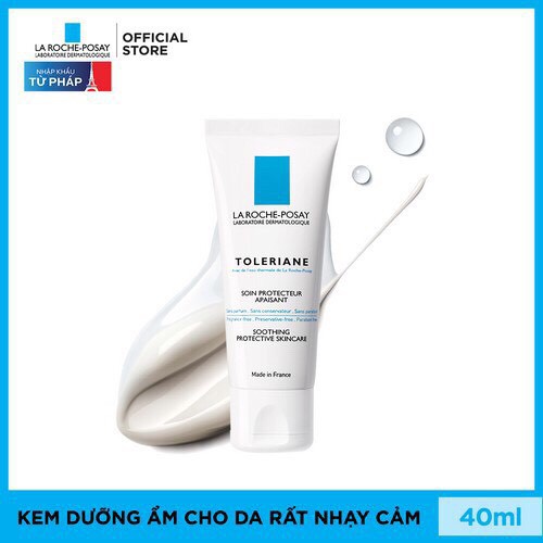 Larocheposay - Kem dưỡng Cấp Nước Làm Dịu cho da nhạy cảm La Roche-Posay Toleriane Skincare 40ml