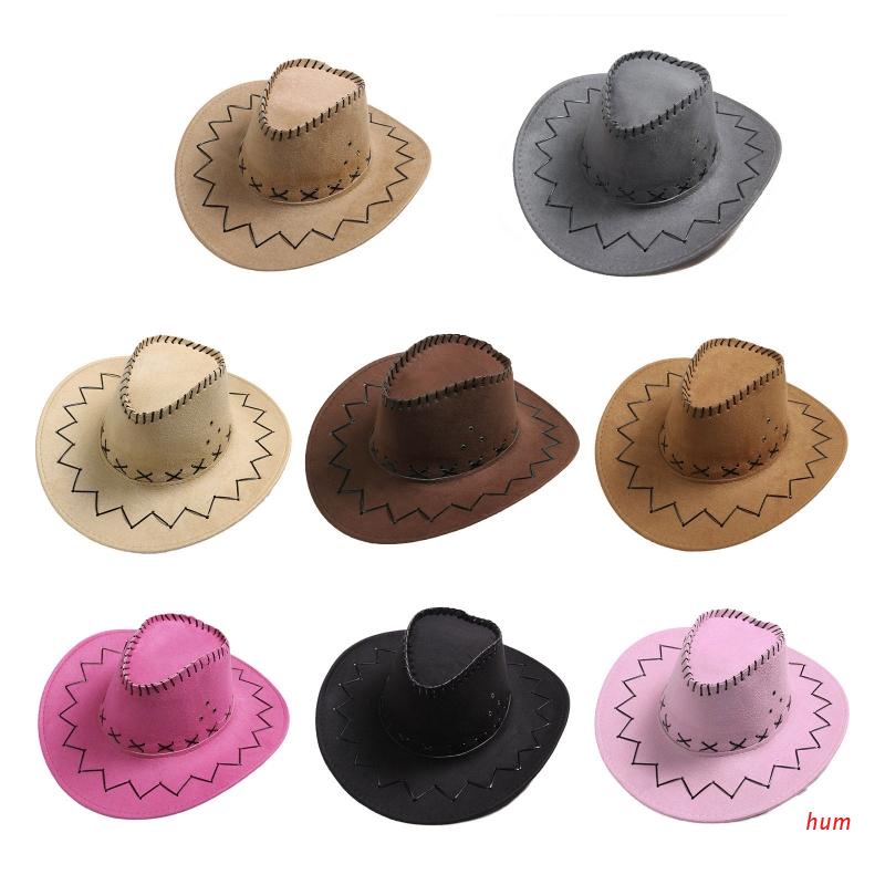 Mũ Cao Bồi Vành Rộng Kiểu Cao Bồi Vintage Phương Tây Dễ Phối Đồ