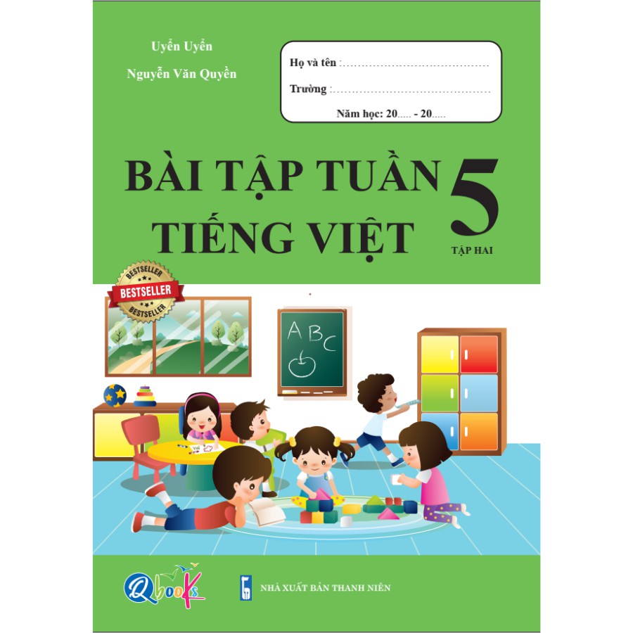 Sách - Bài Tập Tuần và Đề Kiểm Tra - Toán và Tiếng Việt 5 - Cả Năm (8 cuốn)