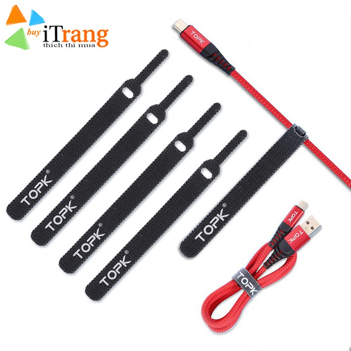 Dây đai quấn gọn cáp máy tính, cáp điện thoại, cáp điện | Dây khóa dán | BigBuy360 - bigbuy360.vn