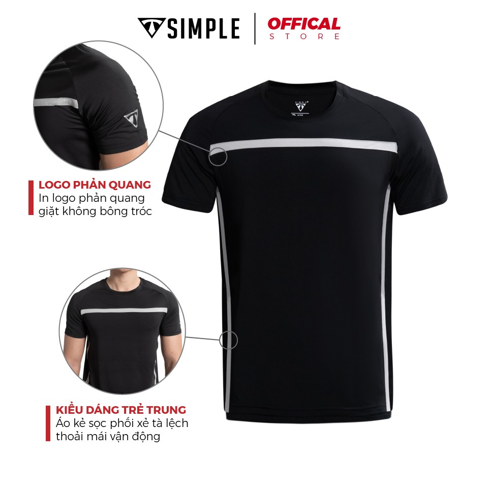 Áo Thể Thao Nam TSIMPLE cổ tròn tay ngắn tập gym vải thun lạnh thoáng mát co giãn chuẩn form AHR | BigBuy360 - bigbuy360.vn