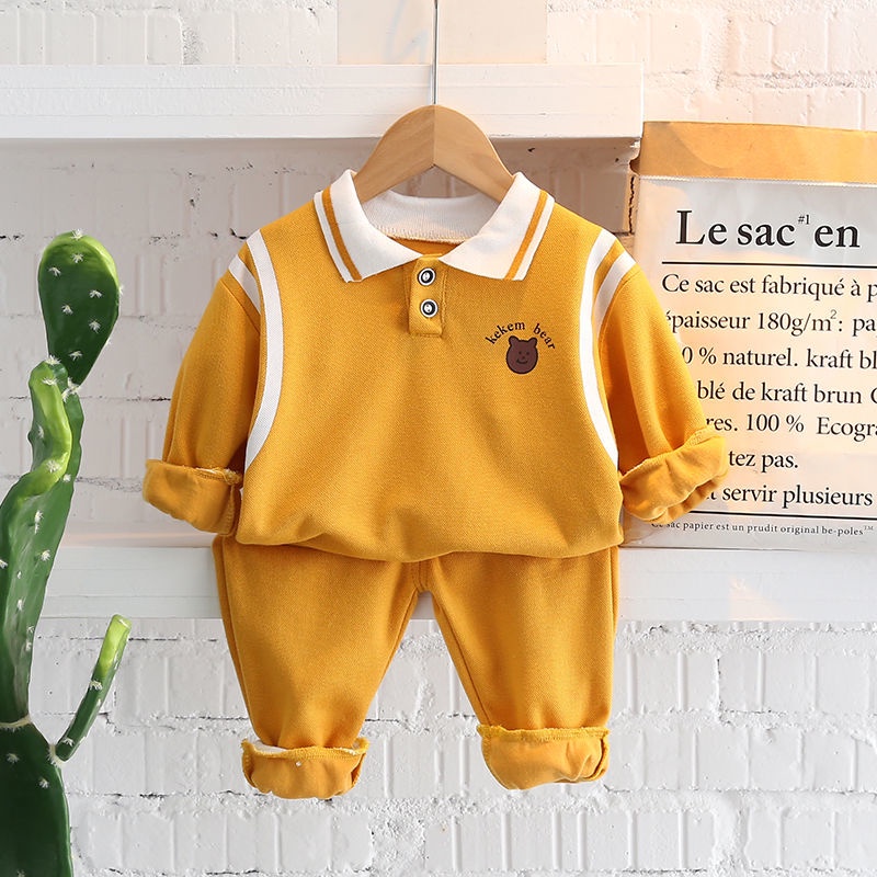 Set Đồ Thời Trang Xuân Thu 2022 Gồm Áo Sweater Tay Dài Phong Cách Mới Cho Bé Trai