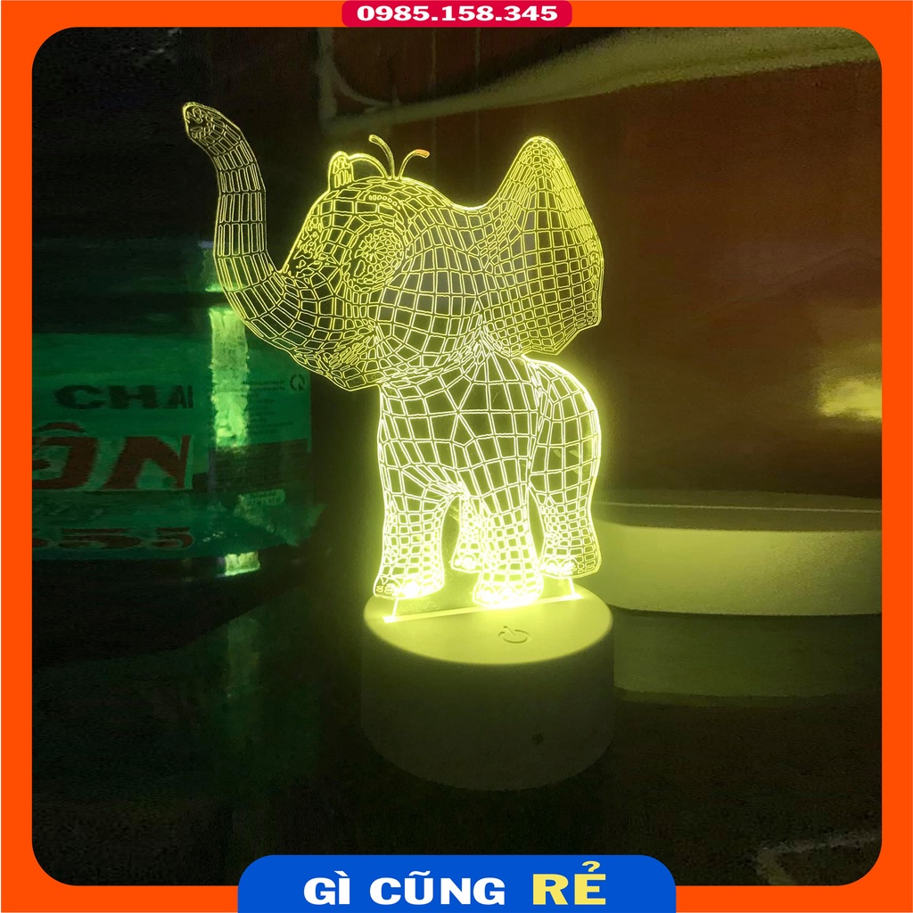 Đèn ngủ 3D LED hình con vật- Món quà tặng độc đáo, dễ thương