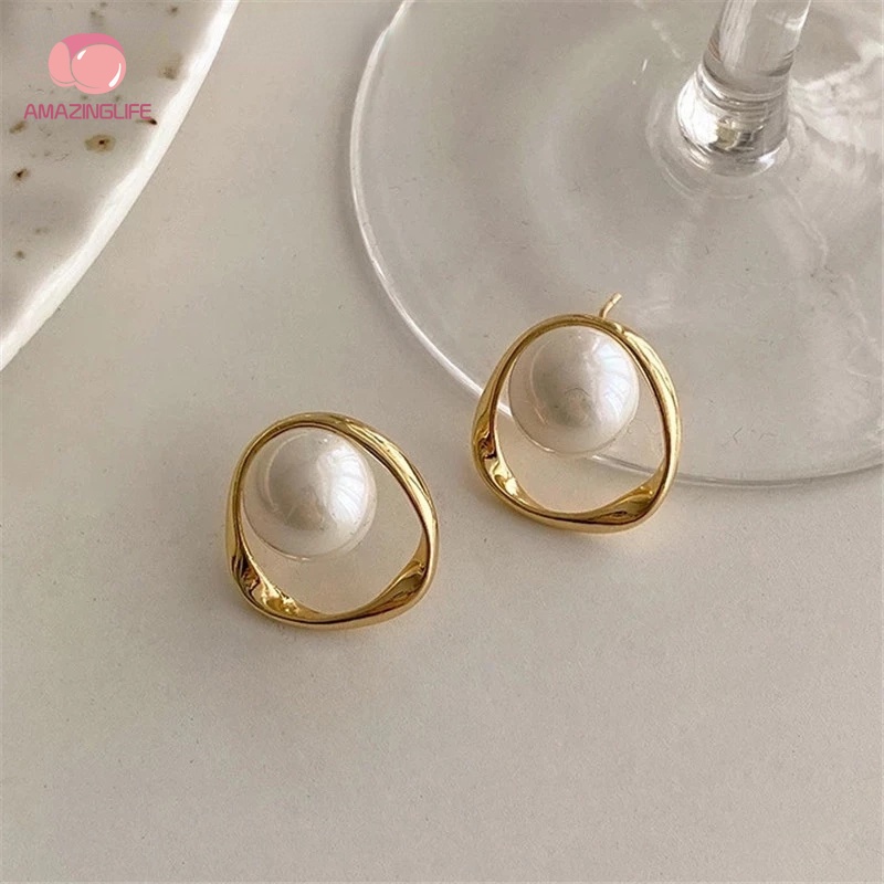 Khuyên Tai Đính Ngọc Trai Giả Thời Trang Dành Cho Nữ