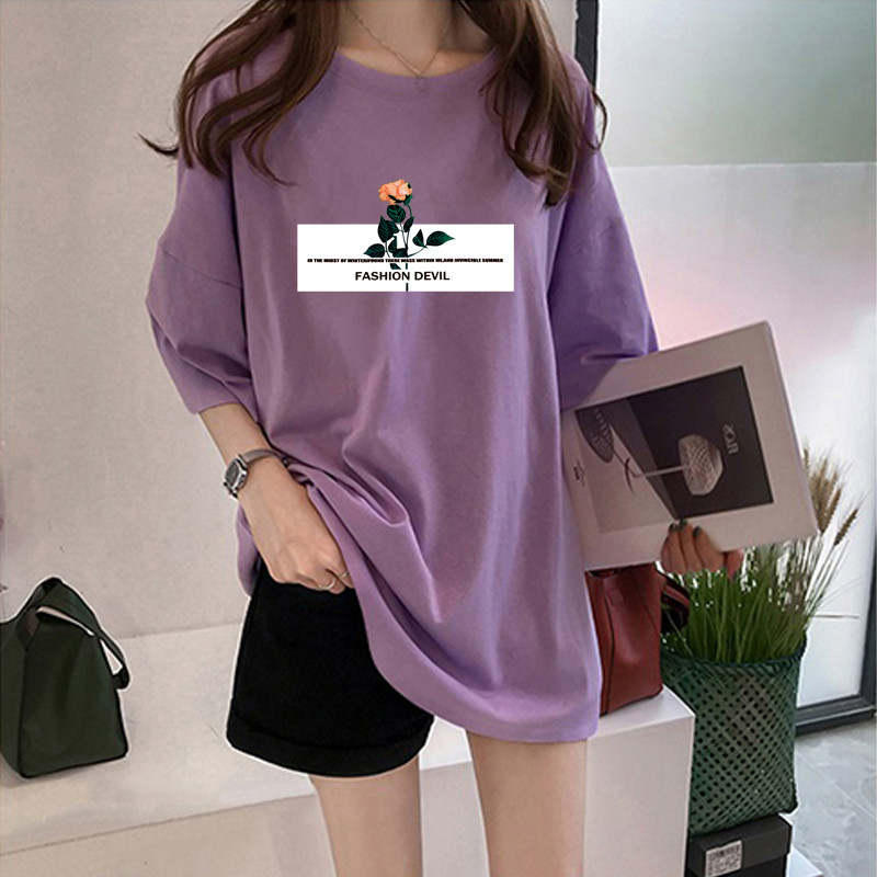 NRVP Áo Thun Ngắn Tay Dáng Rộng Thời Trang Cho Nữ