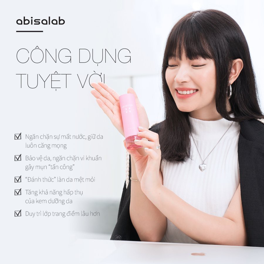 Xịt khoáng Abisalab Peony Whitening Aura Mist 60ml