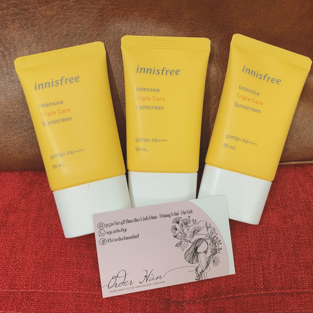 Kem Chống Nắng Innisfree Triple Care SPF 50 PA+++