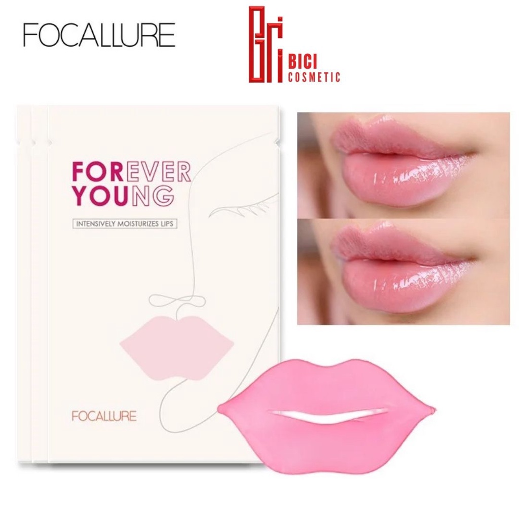 Mặt Nạ Dưỡng Ẩm, Làm Hồng Môi FOCALLURE Collagen Crystal Moisturizing Lip Mask