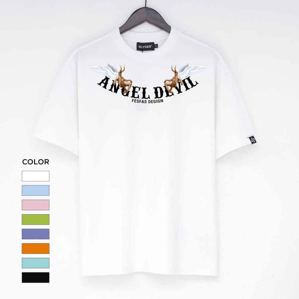 Áo thun ANGEL DEVIL,thun UNÍSEX,vải thun  cotton (V46)
