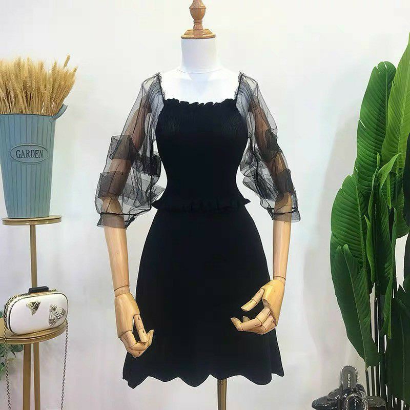 váy len phối lưới siêu xinh | BigBuy360 - bigbuy360.vn