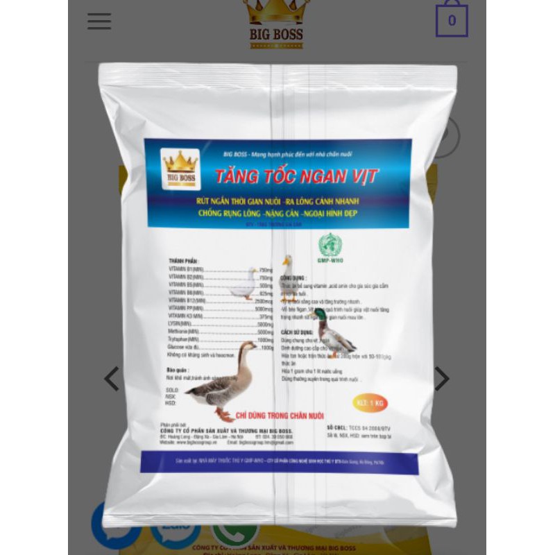 TĂNG TỐC VỊT NGAN 1 kg