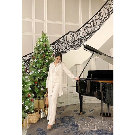 VELLE DESIGN áo sơ mi Joli tơ ý kiểu dáng thanh lịch sang trọng