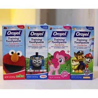 AN TOÀN CHO BÉ - Kem Đánh Răng Nuốt Được Orajel Cho Bé 42.5g Mỹ