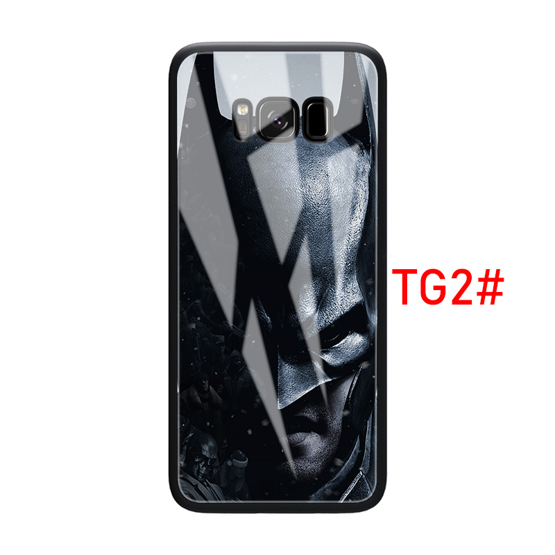 Ốp Điện Thoại Kính Cường Lực Hình Batman The Dark Knight Cho Samsung Note 8 9 10 S7 Edge S8 S9 S10 S20 Ultra Lite Plus S13