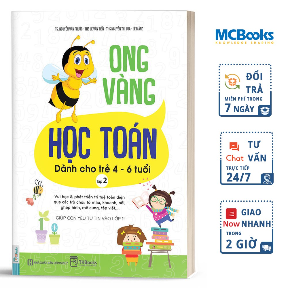 Sách Ong Vàng Học Toán Dành Cho Trẻ 46 tuổi tập 2