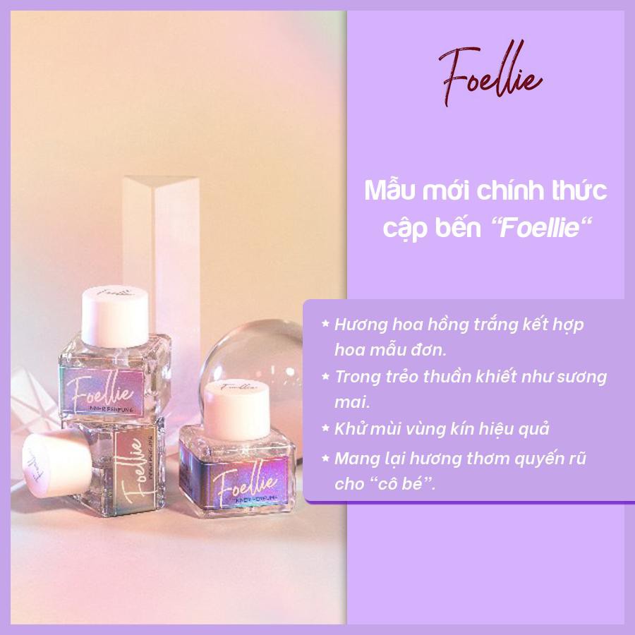Nước hoa vùng kín hương thơm cực kỳ lãng mạn và gợi cảm Foellie Eau De Innerb Perfume 5ml - Ciel (chai màu bạc) | Thế Giới Skin Care