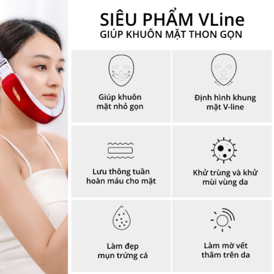 Máy Xóa Nọng Cằm Định Hình Khuôn Mặt Vline Và Nâng Cơ H1031 KÈM ĐIỀU KHIỂN HÀNG CHÍNH HÃNG HIỆU QUẢ NHANH CHÓNG