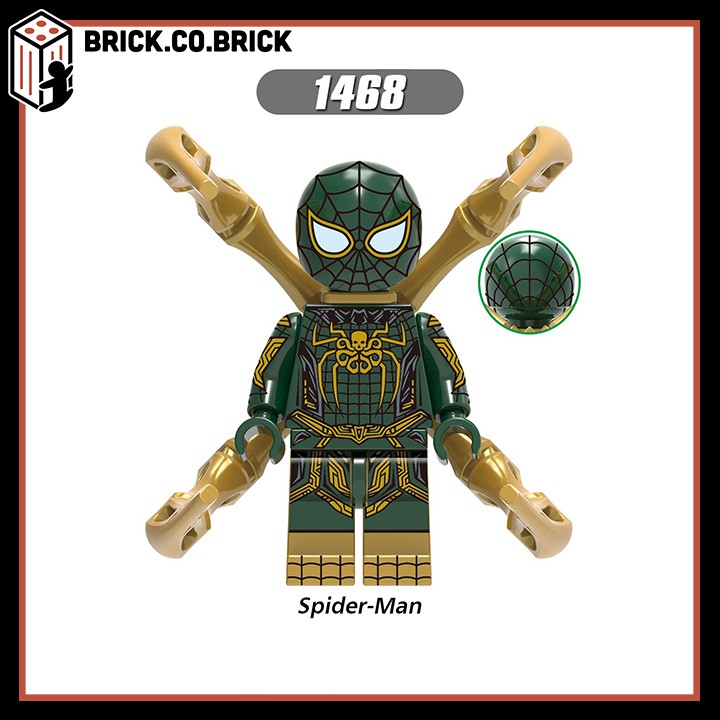 X0282 -  Đồ chơi lắp ráp minifigure và non lego siêu anh hùng Spider Man, Silk, Knull, Peter Parker trong vũ trụ Marvel