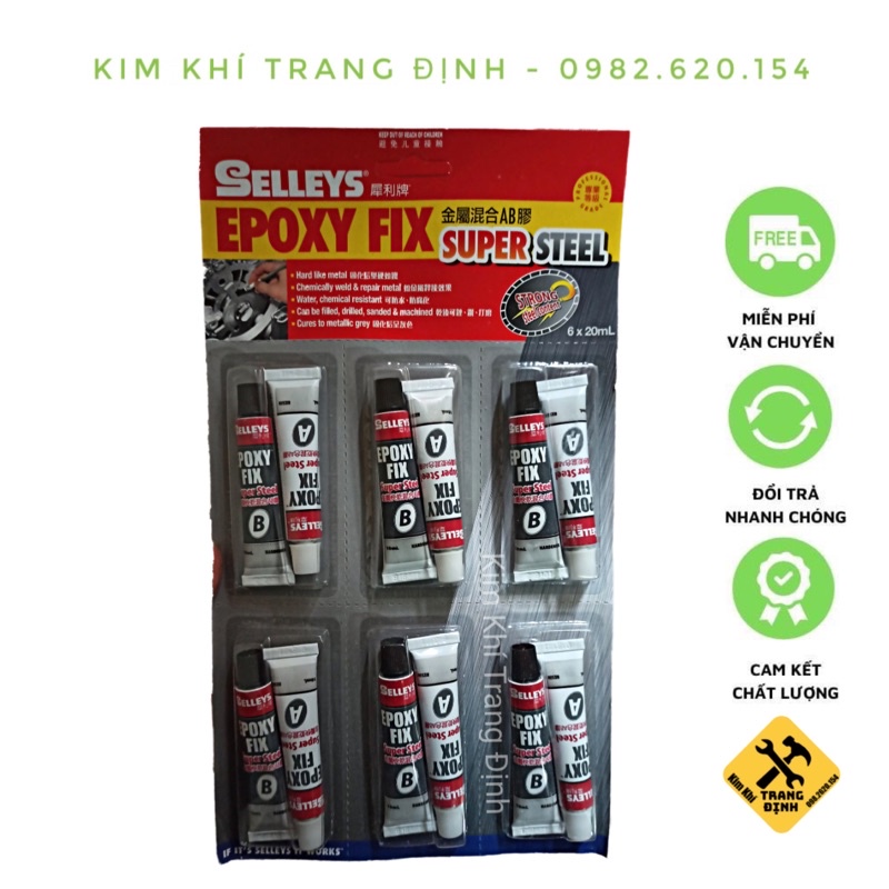 Keo gắn sắt 2 thành phần epoxy